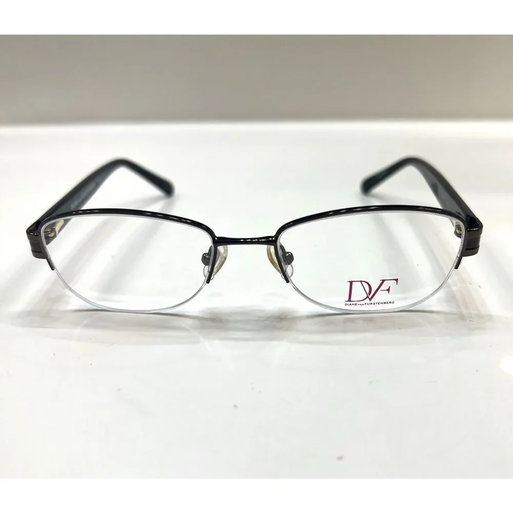 NEW Diane von Furstenberg DVF 8039 201 Glossy Bronze Eyeglass Frames 50-17-135